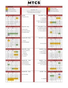 MTCS CALENDAR
