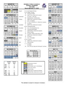 Moberly Public Schools 25-26 calendar