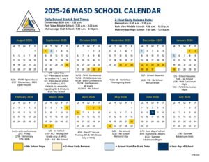 Mukwonago Area School District CALENDAR