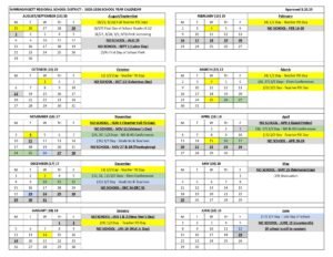 Narragansett Regional School District calendar