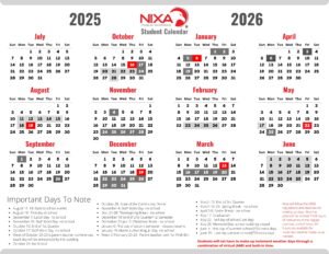 Nixa Public Schools calendar
