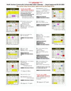 NORTH DAVIESS COMMUNITY SCHOOLS CALENDAR