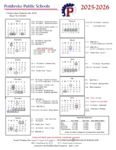 Pembroke public schools calendar