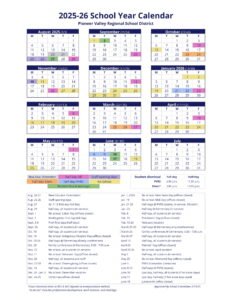 Pioneer Valley Regional School District Calendar PVRSD