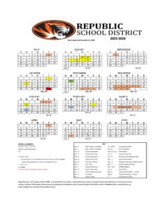 REPUBLIC SCHOOL DISTRICT calendar