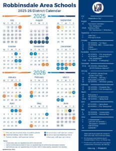 ROBBINSDALE AREA SCHOOLS CALENDAR