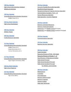 SMITHVILLE School District (2) calendar