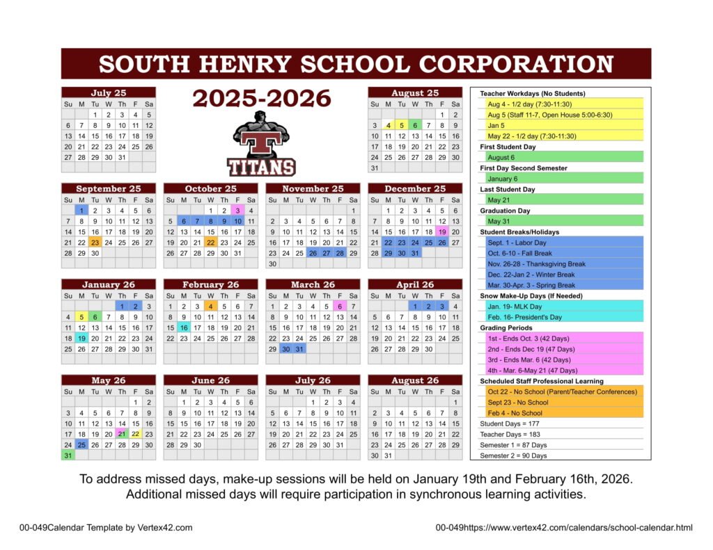 SOUTH HENRY SCHOOL CORPORATION