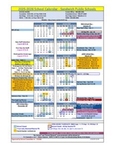 sandwich public schools calendar