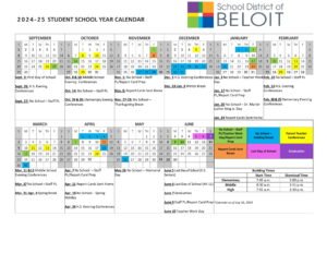 School District of BELOIT (1) calendar