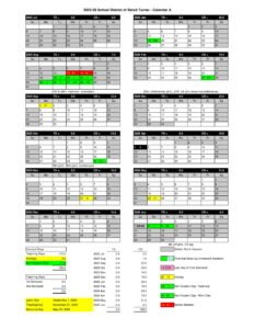 School District of Beloit Turner calendar