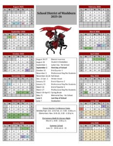 School District of Washburn CALENDAR