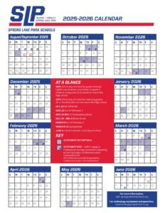 Spring Lake Park Schools 25-26 CALENDAR