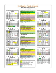 St. Charles Public Schools calendar