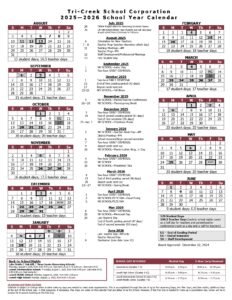 Tri-Creek School Corporation CALENDAR