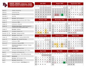 Unified School District of De Pere CALENDAR