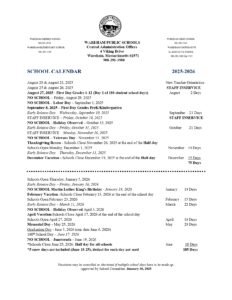 Wareham county public schools calendar