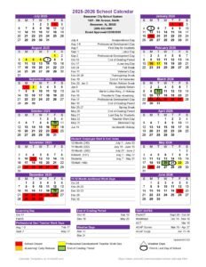 BESSEMER CITY SCHOOLS CALENDAR
