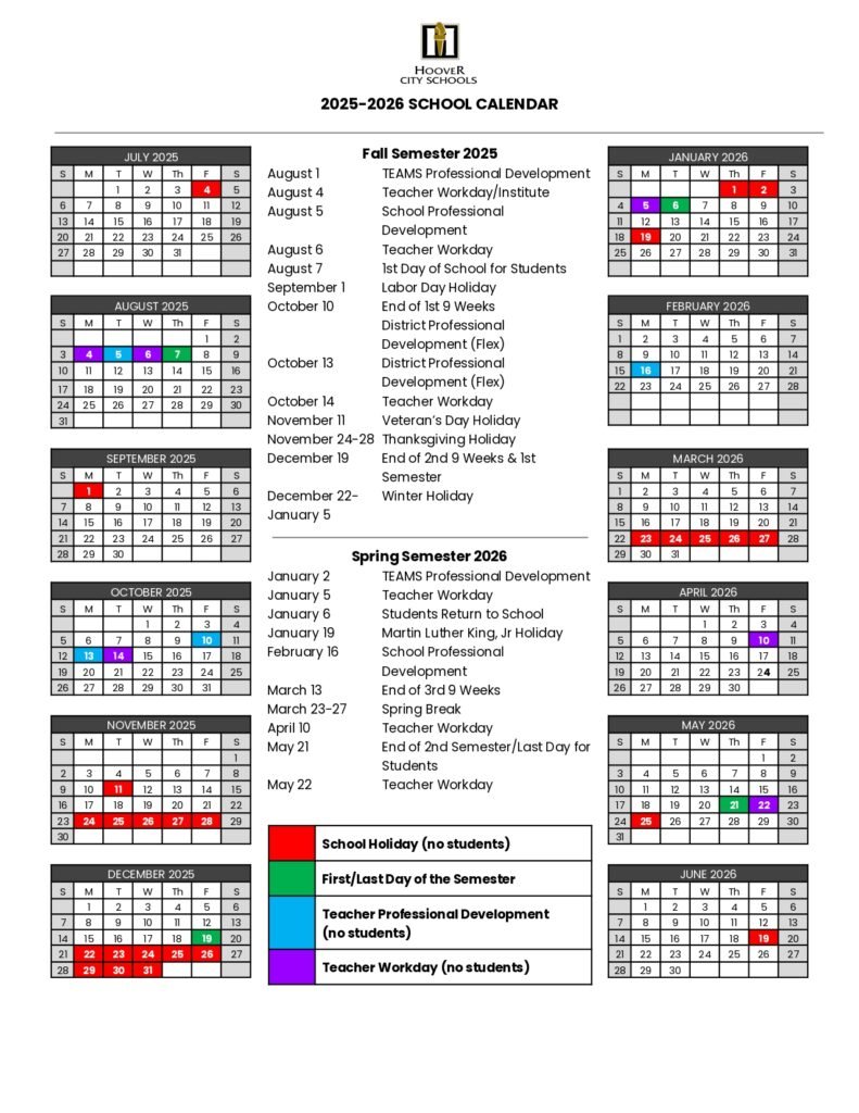 HOOVER CITY SCHOOLS 25-26